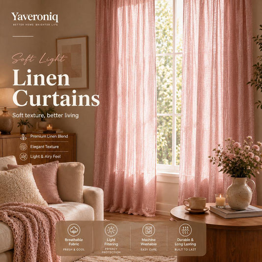 Yaveroniq™ Linen Blend Curtains